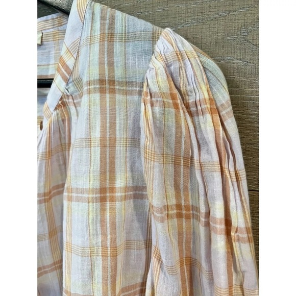 ULLA JOHNSON Nour High-Low Cotton Blouse SIZE 10 - Picture 7 of 11